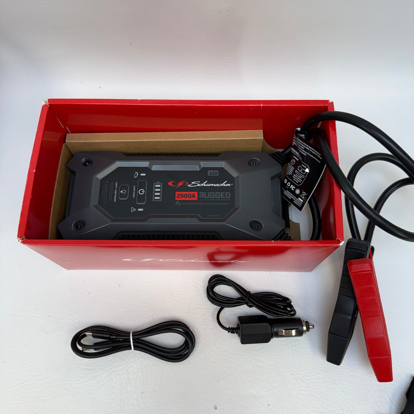 Schumacher SL1596 Portable Lithium Jump Starter 940261596PS4