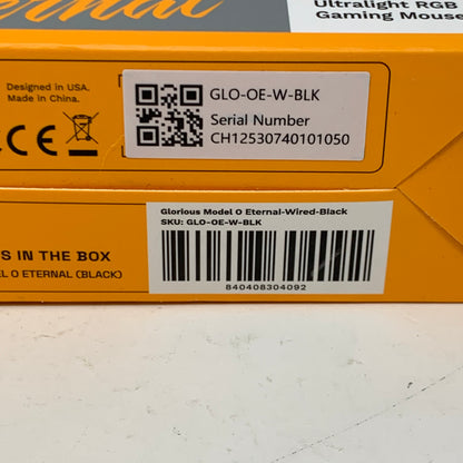 Glorious Model O Eternal Lightweight Wired Optical Gaming Mouse GLO-OE-W-BLK