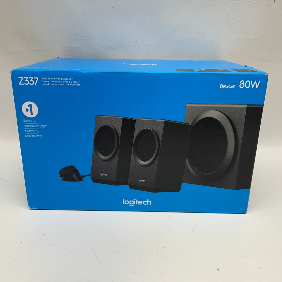 New Logitech Z337 2.1 Channel Computer Speaker System. Black 