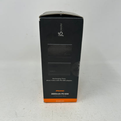 New j5create 65W Power Bank 26800mAh 4-Port USB-C JPB26465