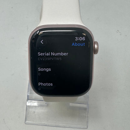 Unlocked Apple Watch Series 11 42MM Rose Gold Aluminum White Sport Band MF8E4LW/A