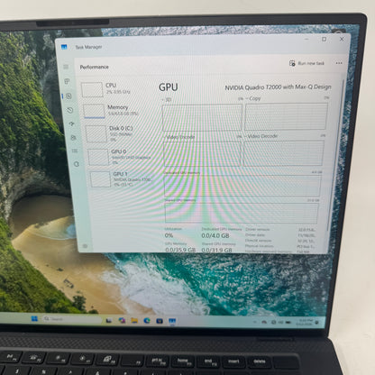 Dell Precision 5500 15.6" i9-10885H 2.4GHz 64GB RAM 2TB SSD Quadro T2000 Max-Q