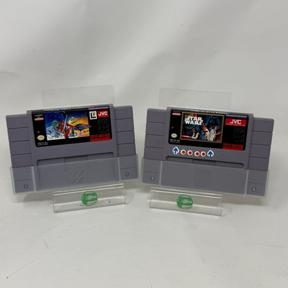 Lot of  2 Super Nintendo SNES Games Super Star Wars Empire Strikes Back Super