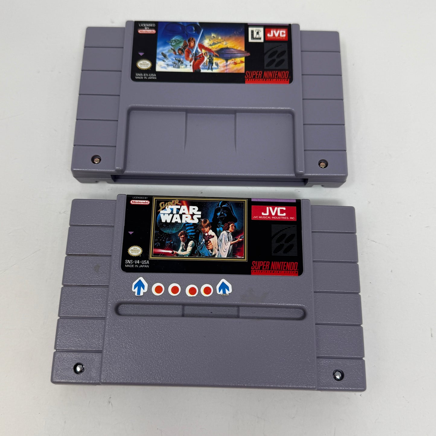 Lot of  2 Super Nintendo SNES Games Super Star Wars Empire Strikes Back Super