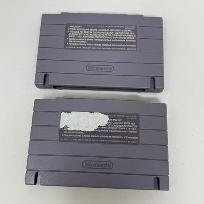 Lot of  2 Super Nintendo SNES Games Super Star Wars Empire Strikes Back Super