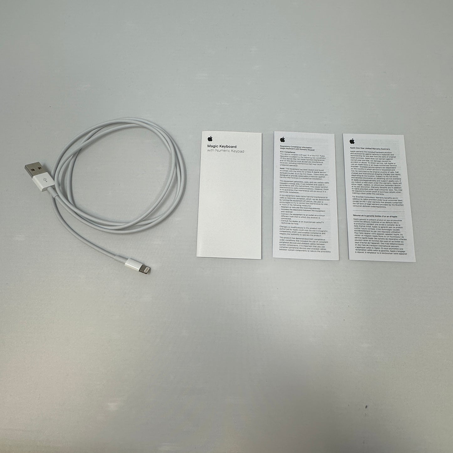Apple Magic Keyboard A1843 w/ Numeric Keypad MXCJ3LL/A White