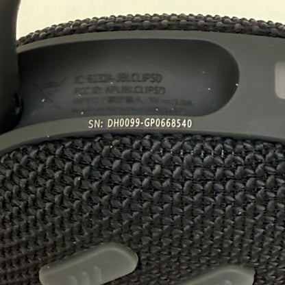 JBL Clip 5 Portable Waterproof Bluetooth Speaker Black JBLCLIP5BLKAM
