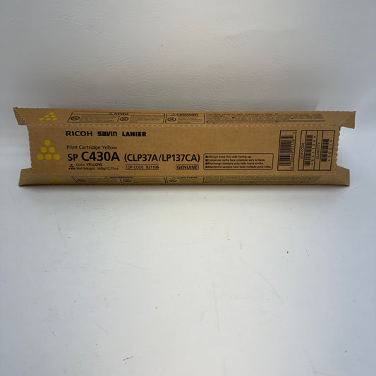 New Ricoh SP C430A Yellow Toner Cartridge 821106
