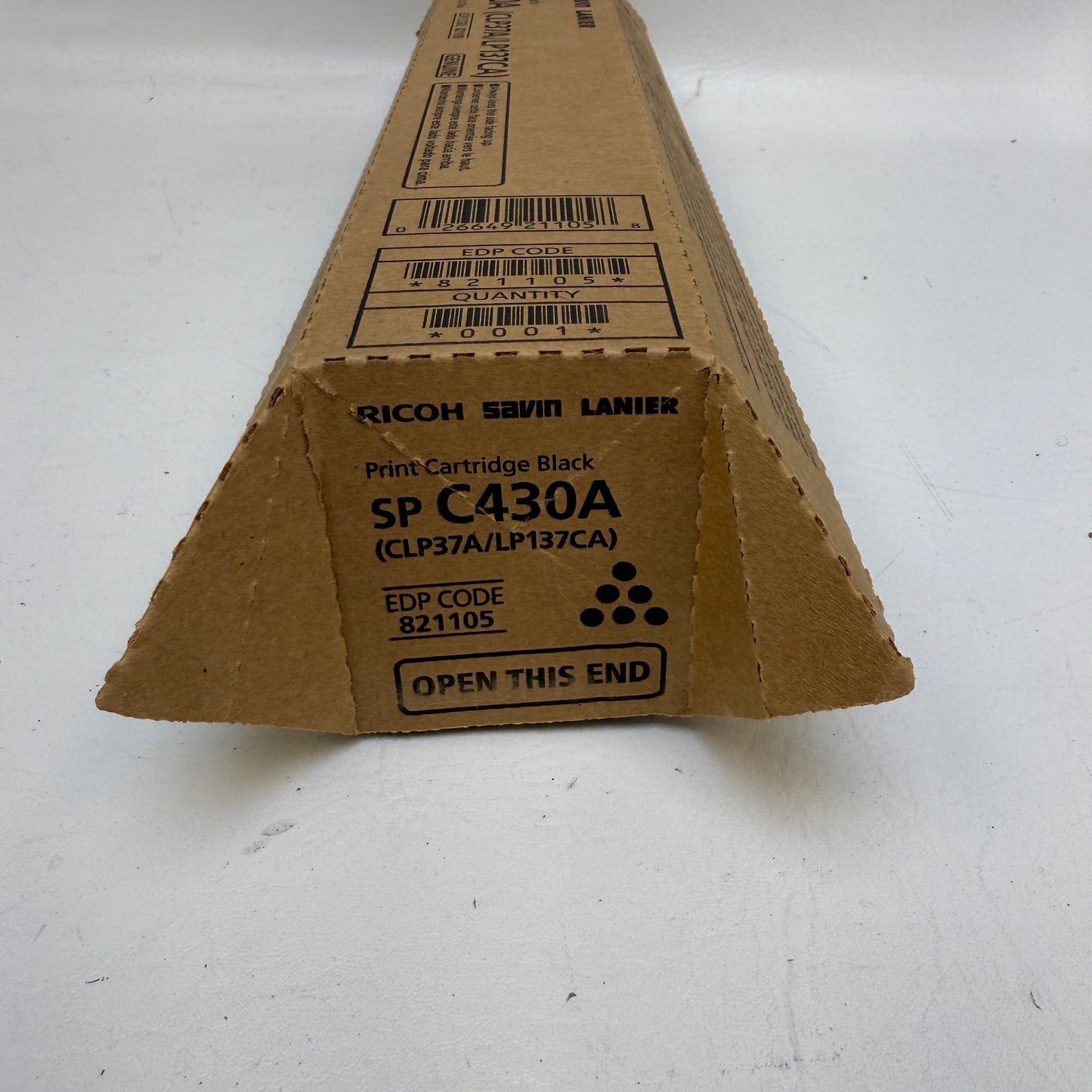 New Ricoh C430A Black Toner Cartridge 821070