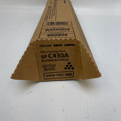 New Ricoh C430A Black Toner Cartridge 821070