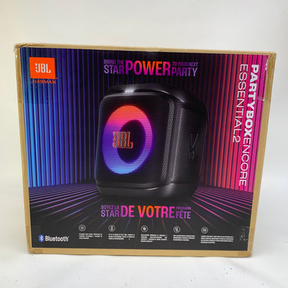 New JBL Partybox Encore Essential 2 Portable Party Speaker Black JBLPBENCOREESSAM