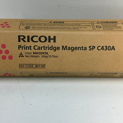 New Ricoh C430A Magenta Toner Cartridge 821107
