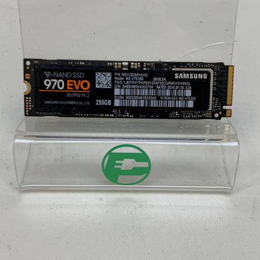 Samsung M.2 2280 970 EVO 250GB PCIe Gen 3.0 x4, NVMe 1.3 SSD MZ-V7E250