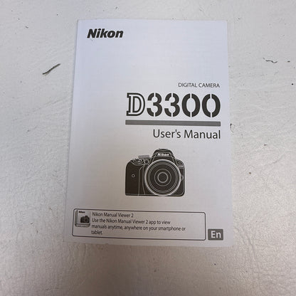 Nikon D3300 24.2MP Digital SLR DSLR Camera w/ Nikon 18-55mm Lens