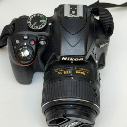 Nikon D3300 24.2MP Digital SLR DSLR Camera w/ Nikon 18-55mm Lens
