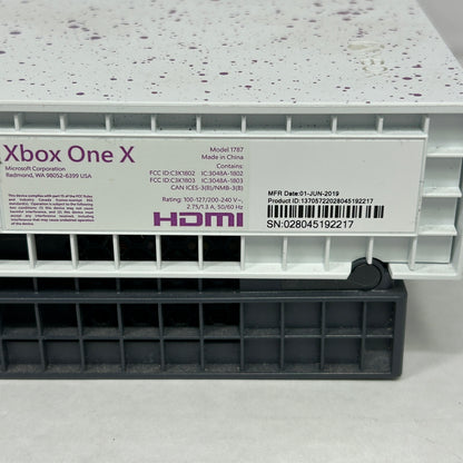 Microsoft Xbox One X 1TB Console Gaming System White 1787