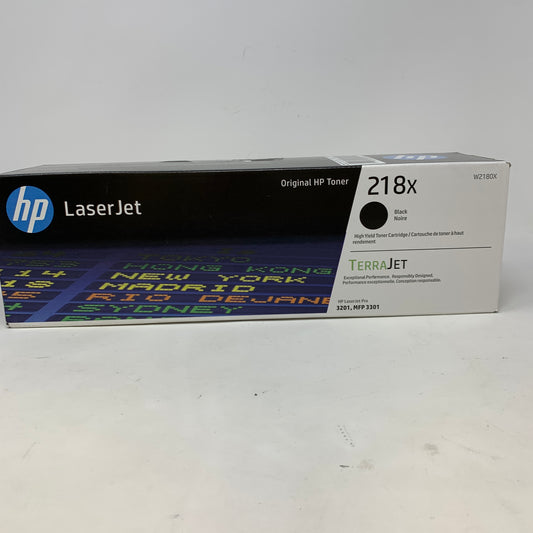 New HP LaserJet 218X Black High-Yield Toner Cartridge W2180X
