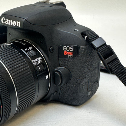Canon EOS Rebel T7i 24.2MP DSLR Camera w/ EF-S 18-55mm IS STM