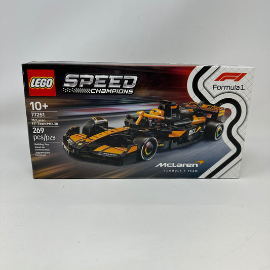 LEGO Speed Champions McLaren F1 Team MCL38 Race Car Toys - Building Set Ages 10+