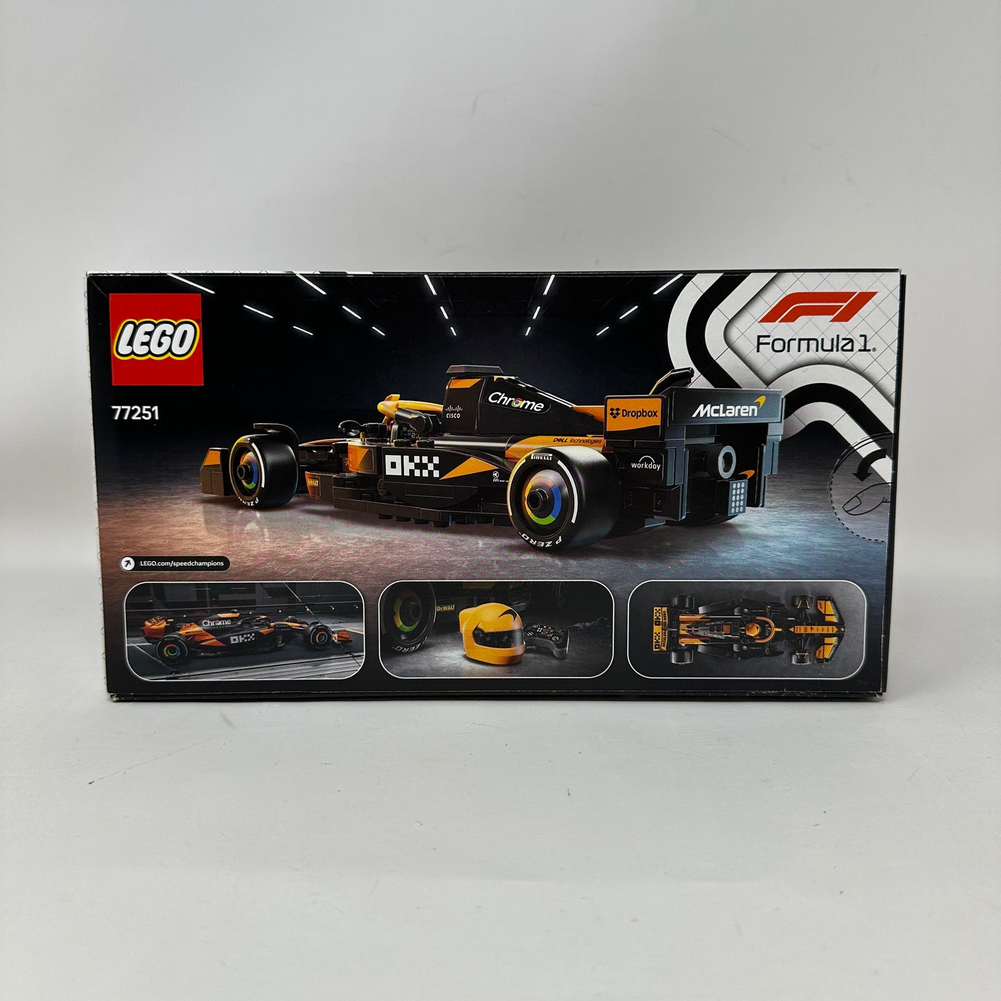 LEGO Speed Champions McLaren F1 Team MCL38 Race Car Toys - Building Set Ages 10+