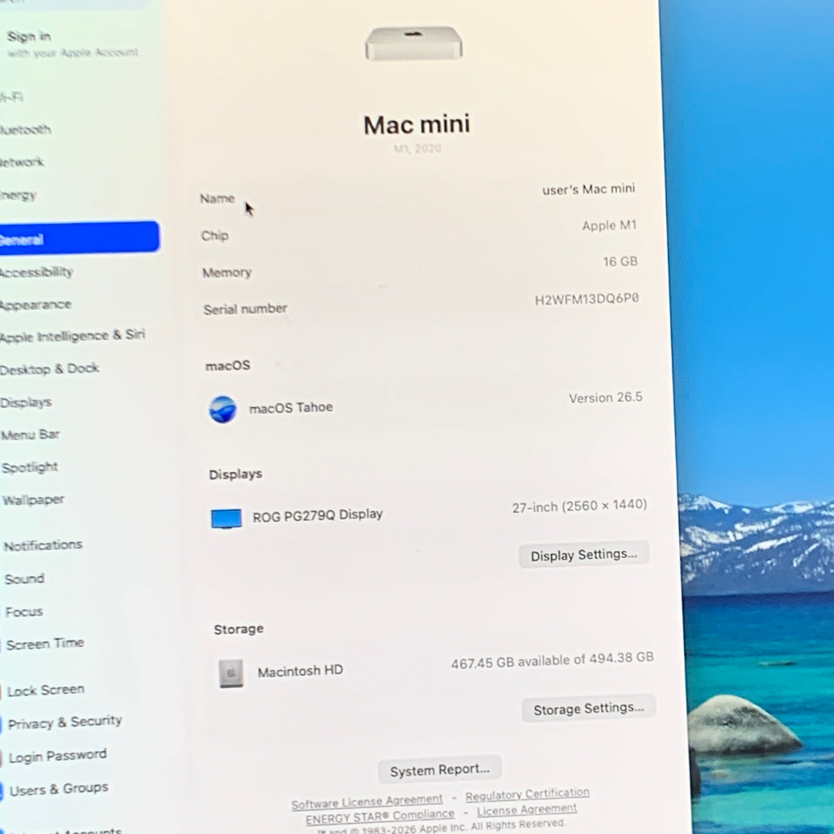 2020 Apple Mac Mini M1 8 Core 3.2GHz 16GB RAM 512GB SSD 