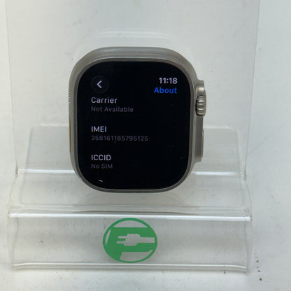 Unlocked Apple Watch Ultra 2 49MM Natural Titanium Alpine Loop MREP3LW/A