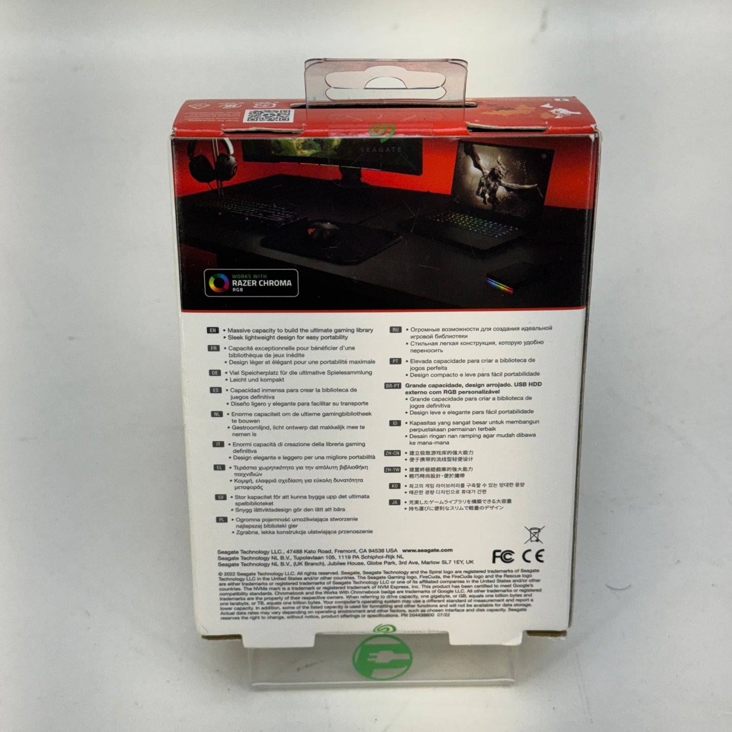 New Seagate FireCuda 1TB Gaming HDD SRD0LF0 USB 3.2 RGB External Drive SRD0LF0