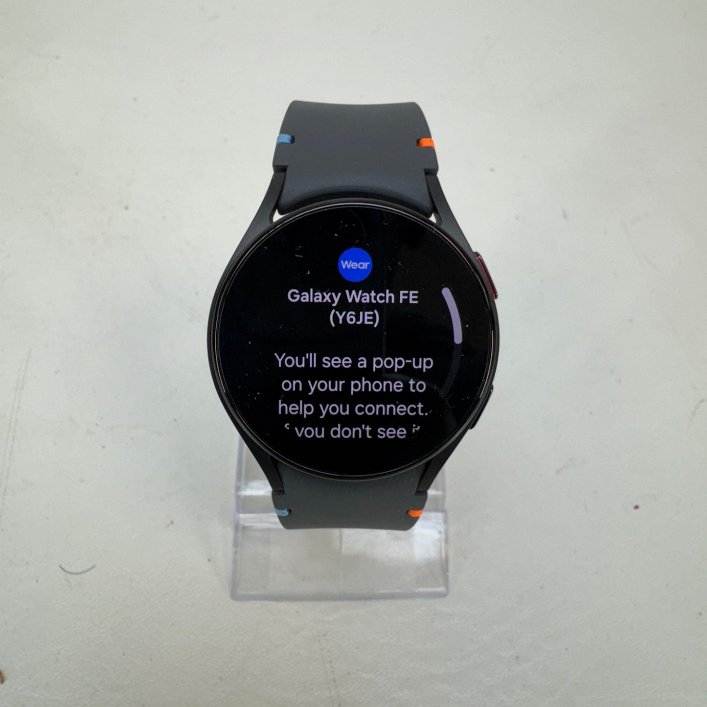 GPS Only Samsung Galaxy Watch FE 40mm GPS Smartwatch Aluminum SM-R861 Black