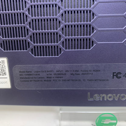 Lenovo Legion Go S with SteamOS 8" AMD Ryzen Z2 Go 16GB RAM 512GB Black