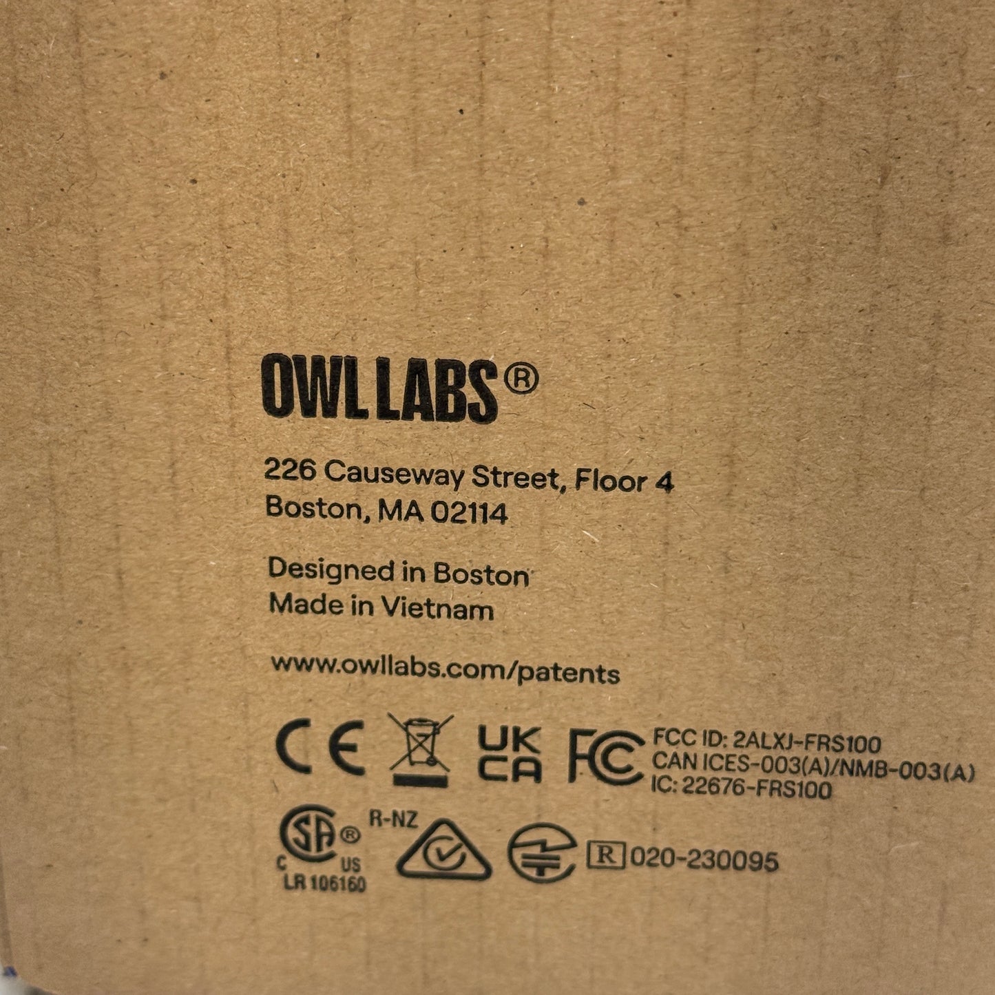 Owl Labs Owl Bar 4K Video Conferencing System FRS100-1000