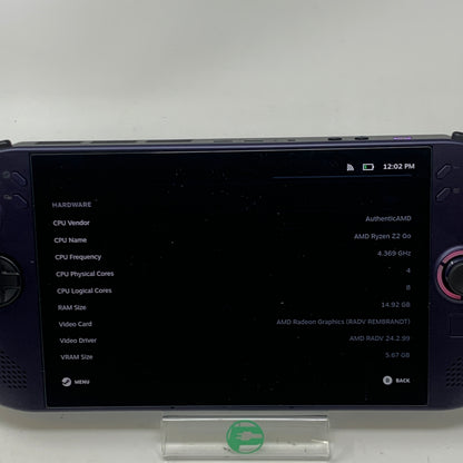 Lenovo Legion Go S with SteamOS 8" AMD Ryzen Z2 Go 16GB RAM 512GB Black