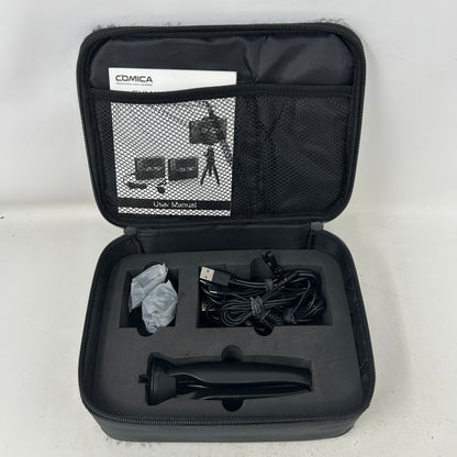 Comica CVM-WS60 Wireless Lavalier Microphone System Dual UHF for Camera & iPhone