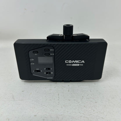 Comica CVM-WS60 Wireless Lavalier Microphone System Dual UHF for Camera & iPhone