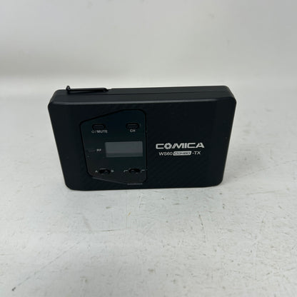 Comica CVM-WS60 Wireless Lavalier Microphone System Dual UHF for Camera & iPhone