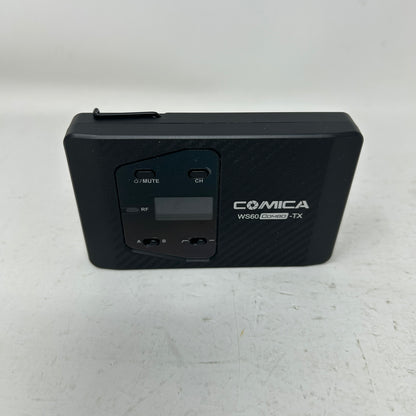 Comica CVM-WS60 Wireless Lavalier Microphone System Dual UHF for Camera & iPhone
