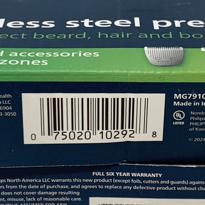 Philips Norelco Multigroom 7000 Rechargeable Electric Trimmer MG7910/49