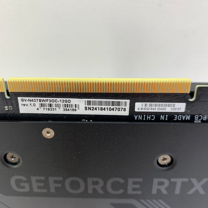Gigabyte GeForce RTX 4070 Super WindForce 12GB GDDR6X Graphics Card GV-N407SWF3OC-12GD