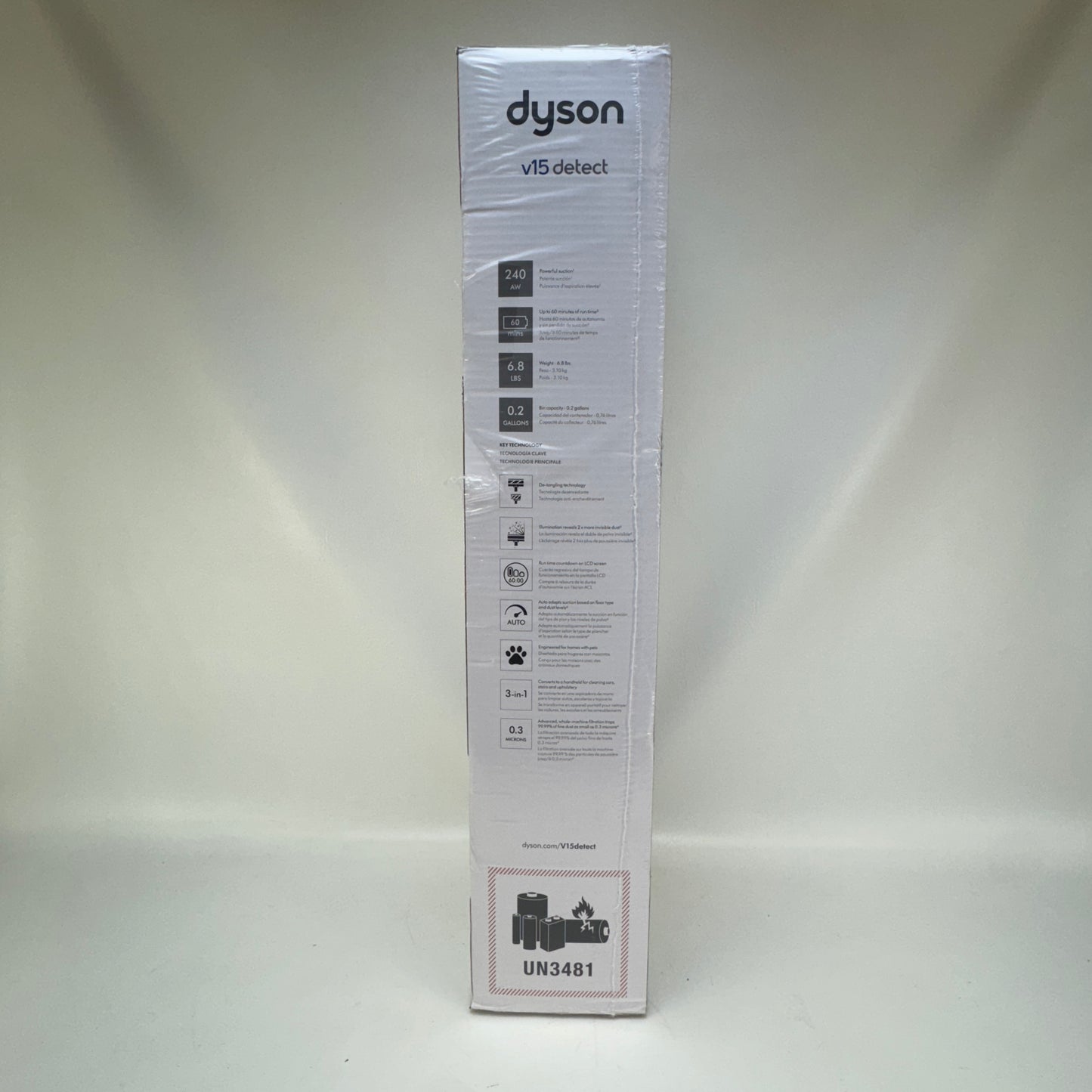 New Dyson V15 Detect SV47 Cordless Vacuum 447261-01