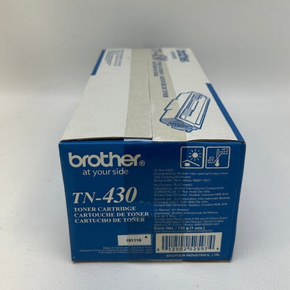 New Brother TN-430 TN430 Black Toner Cartridge