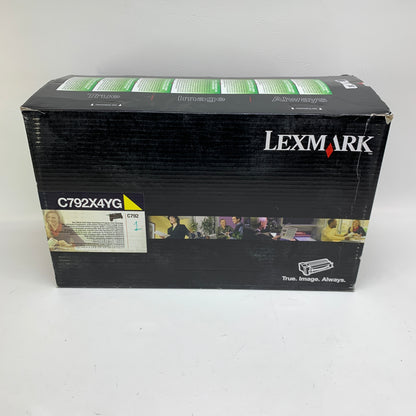 New Lexmark C792 C792X4YG Yellow Toner Cartridge