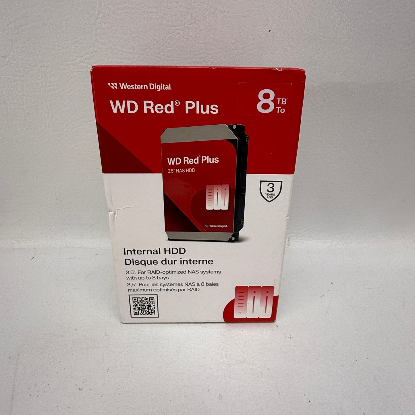 New Western Digital WD 3.5" WD Red Plus 8TB SATA III 6Gbps HDD WD80EFPX