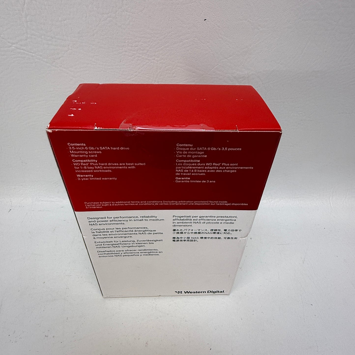 New Western Digital WD 3.5" WD Red Plus 8TB SATA III 6Gbps HDD WD80EFPX