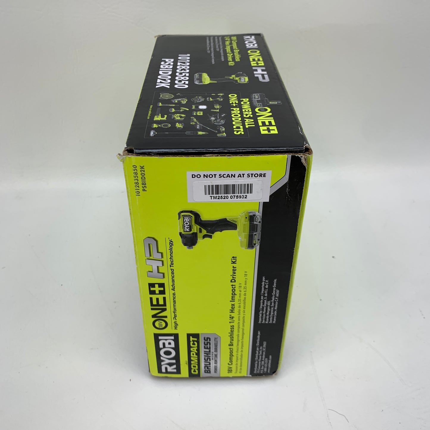New Ryobi PSBID02K 18V ONE+ HP Brushless Compact 1/4" Impact Driver Kit