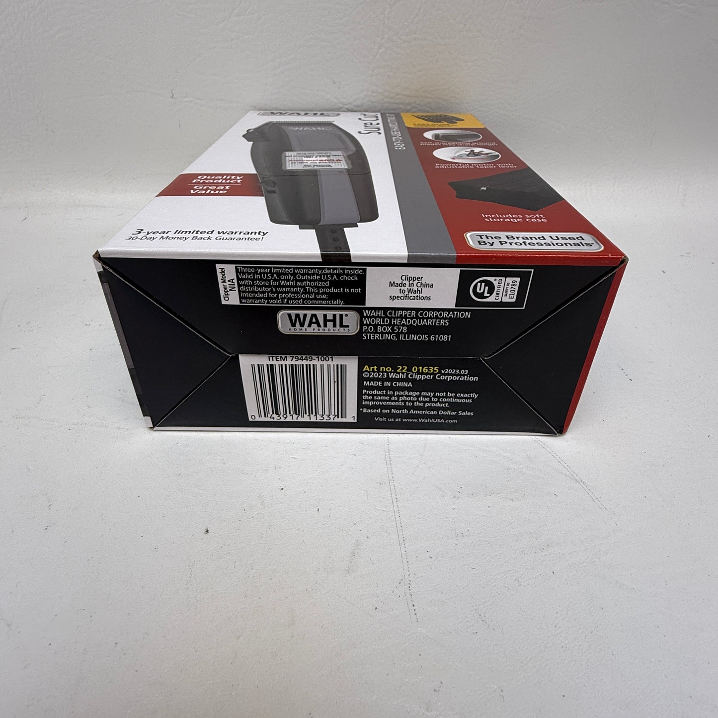 New WAHL Sure Cut Hair Clipper Kit 79449-1001 Corded 15-Piece Home Haircutting