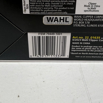 New WAHL Sure Cut Hair Clipper Kit 79449-1001 Corded 15-Piece Home Haircutting