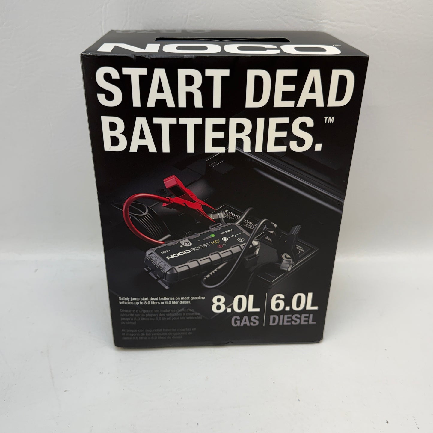 New Noco Boost HD 2000A Lithium Jump Starter GB70