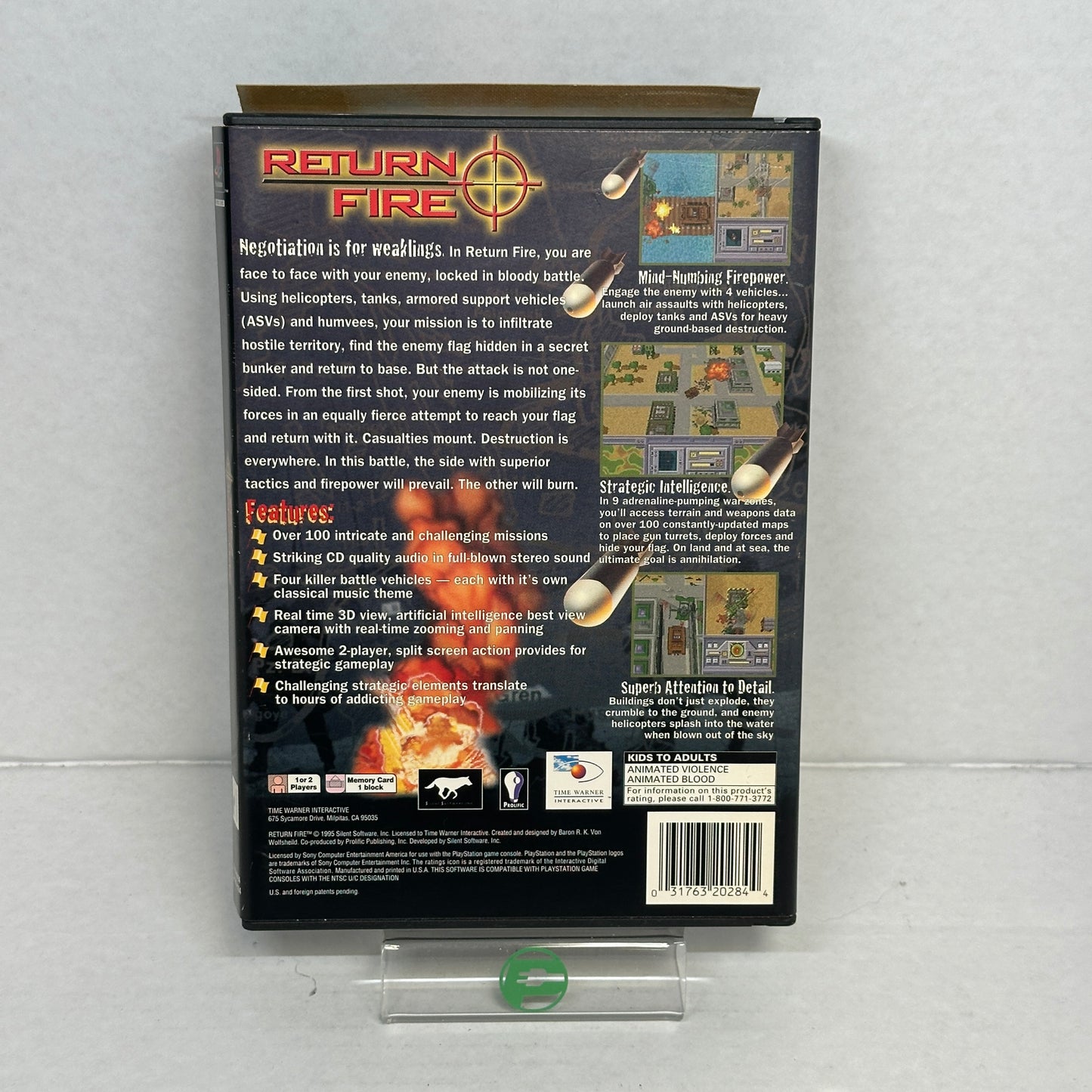 Return Fire (Sony PlayStation 1 PS1, 1996)