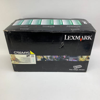 New Lexmark C792A4YG Yellow Return Program Toner Cartridge