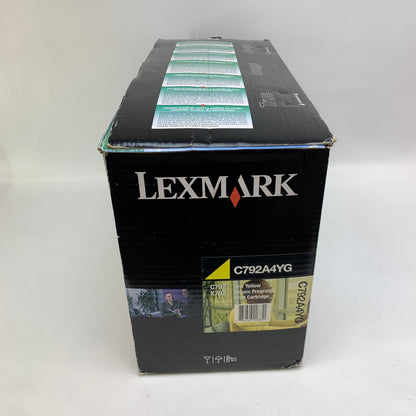 New Lexmark C792A4YG Yellow Return Program Toner Cartridge