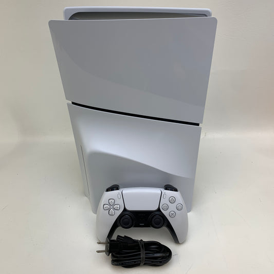 Sony PlayStation 5 Slim Disc Edition PS5 1TB White Console Gaming System